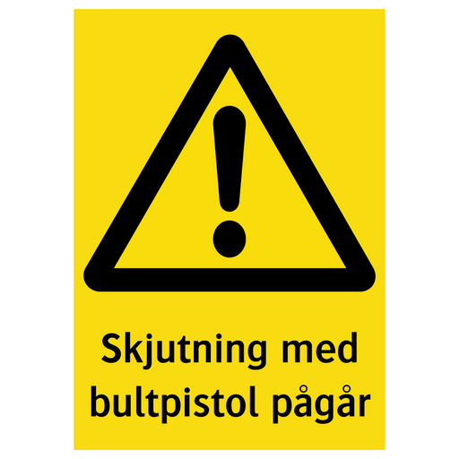 Skjutning med bultpistol pågår & Skjutning med bultpistol pågår