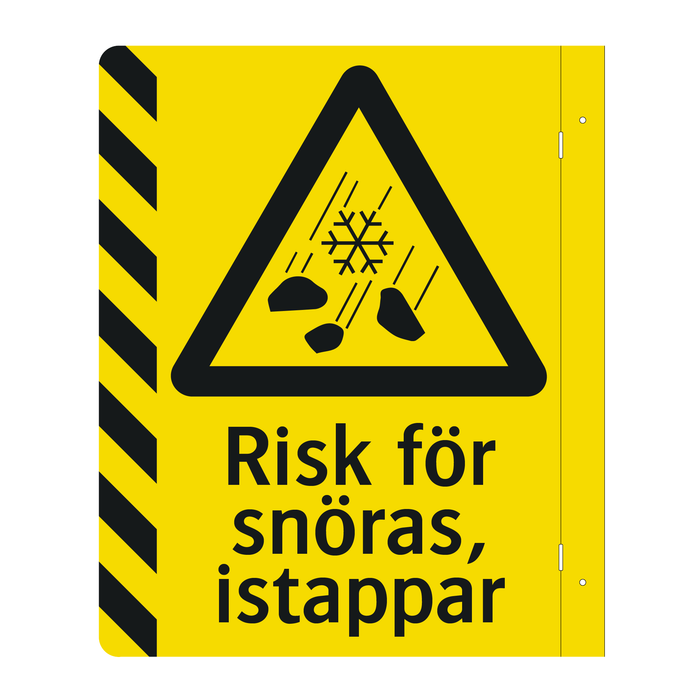 Risk för snöras & istappar & Risk för snöras & istappar