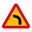 A1-1 Varning för farlig kurva, vänster & A1-1 Varning för farlig kurva, vänster