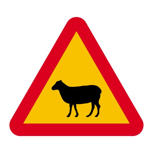 A19-6 Varning för djur - får & A19-6 Varning för djur - får & A19-6 Varning för djur - får