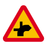 A29-19 Varning för vägkorsning där trafikanter på anslutande väg har väjnings/stopplikt