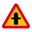 A29-1 Varning för vägkorsning där trafikanter på anslutande väg har väjnings/stopplikt