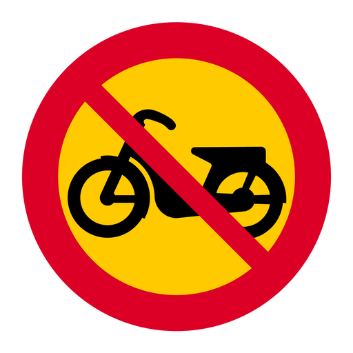 C11 Förbud mot trafik med moped klass II & C11 Förbud mot trafik med moped klass II