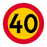 C31-4 Hastighetsbegränsning 40 km/h & C31-4 Hastighetsbegränsning 40 km/h