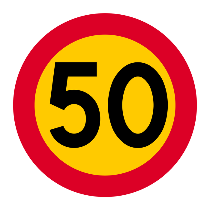 C31-5 Hastighetsbegränsning 50 km/h & C31-5 Hastighetsbegränsning 50 km/h