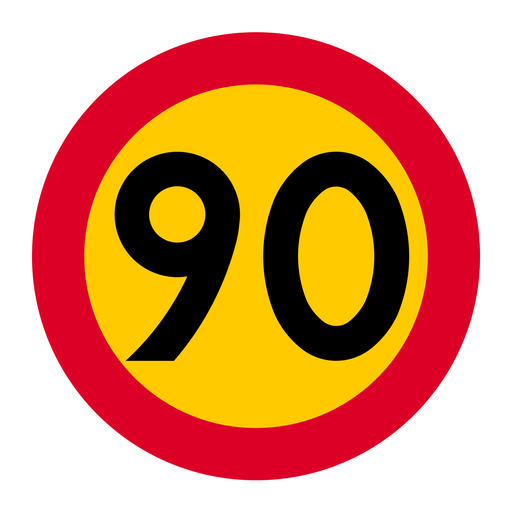 C31-9 Hastighetsbegränsning 90 km/h & C31-9 Hastighetsbegränsning 90 km/h