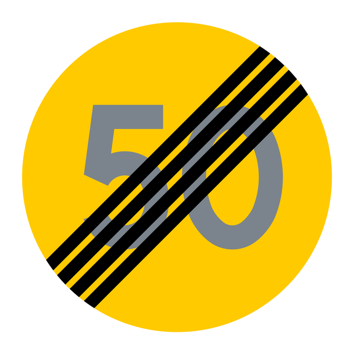 C32-5 Tillfällig hastighetsbegränsning upphör 50 km/h