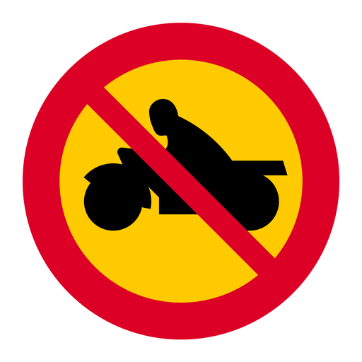 C5 Förbud mot trafik med motorcykel och moped klass I