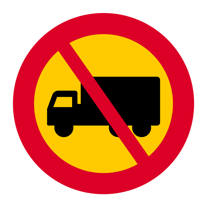 C7 Förbud mot trafik med tung lastbil & C7 Förbud mot trafik med tung lastbil