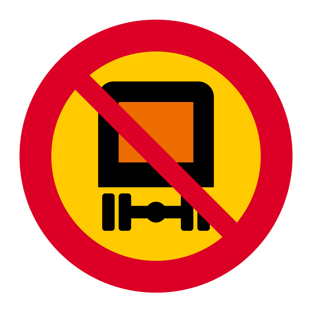 C9 Förbud mot trafik med fordon lastat med farligt gods