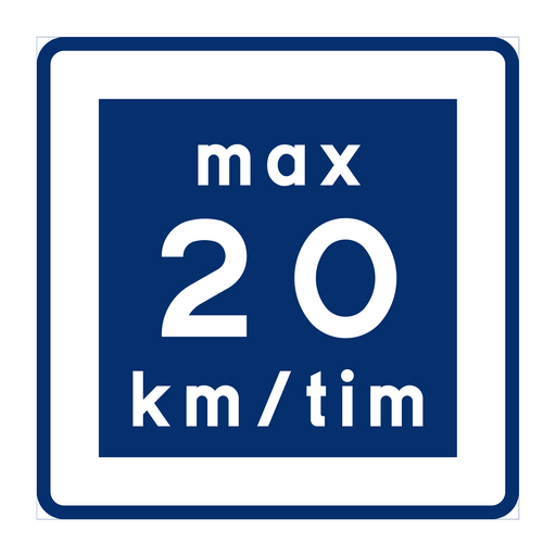 E11-2 Rekommenderad lägre hastighet 20km/h & VM-E11-2 Rekommenderad lägre hastighet 20km/h