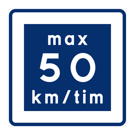 E11-5 Rekommenderad lägre hastighet 50km/h & VM-E11-5 Rekommenderad lägre hastighet 50km/h