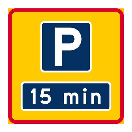 E20-16 Områdesmärke Parkeringsregler & Områdesmärke Parkeringsregler