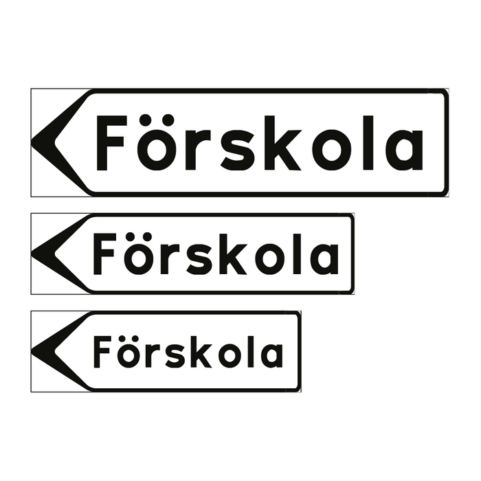 F5-4 Vägvisare inrättning: Förskola & Förskola & Förskola & Förskola & Förskola & Förskola