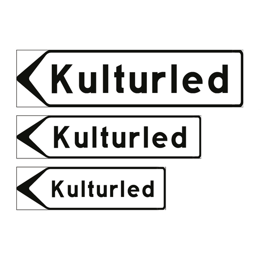 F5-4 Vägvisare inrättning: Kulturled & Kulturled & Kulturled & Kulturled & Kulturled & Kulturled