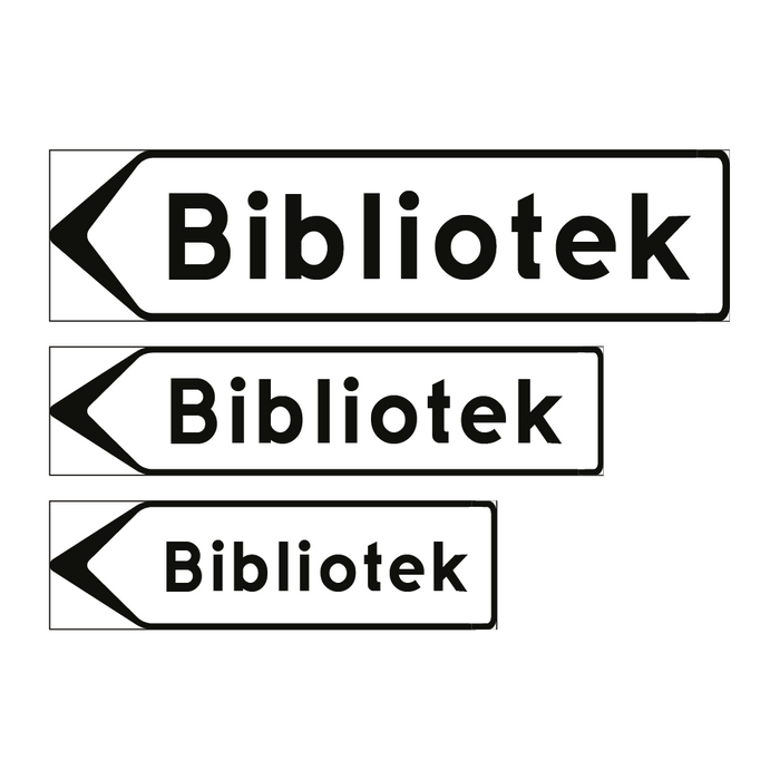 F5-4 Vägvisare inrättning: Bibliotek & Bibliotek & Bibliotek & Bibliotek & Bibliotek & Bibliotek