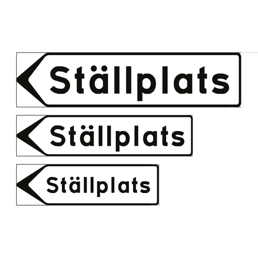 F5-4 Vägvisare inrättning: Ställplats & Ställplats & Ställplats & Ställplats & Ställplats