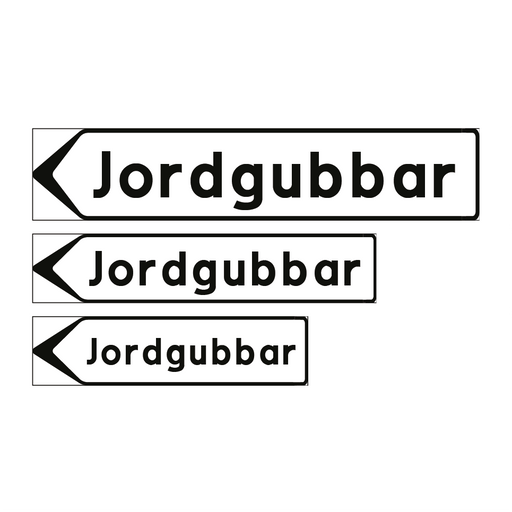 F5-4 Vägvisare inrättning: Jordgubbar & Jordgubbar & Jordgubbar & Jordgubbar & Jordgubbar