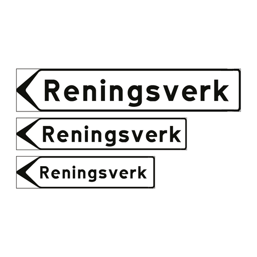 F5-4 Vägvisare inrättning: Reningsverk & Reningsverk & Reningsverk & Reningsverk & Reningsverk