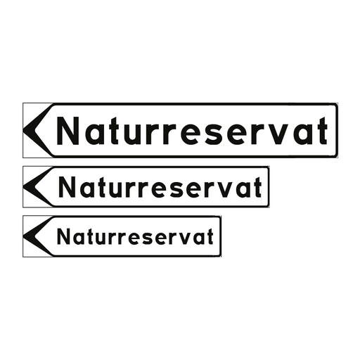 F5-4 Vägvisare inrättning: Naturreservat & Naturreservat & Naturreservat & Naturreservat