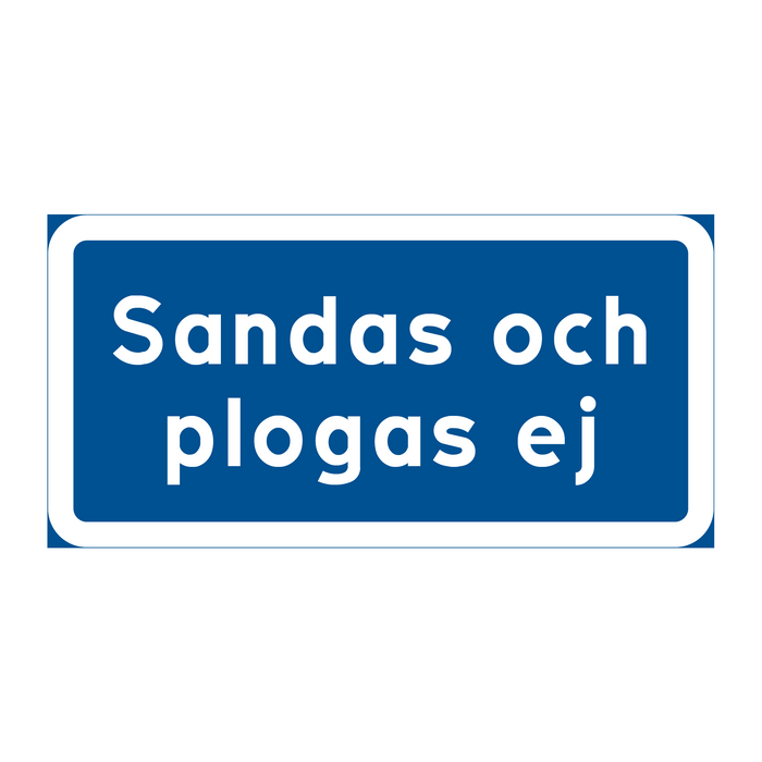 Sandas och plogas ej & Sandas och plogas ej & Sandas och plogas ej & Sandas och plogas ej