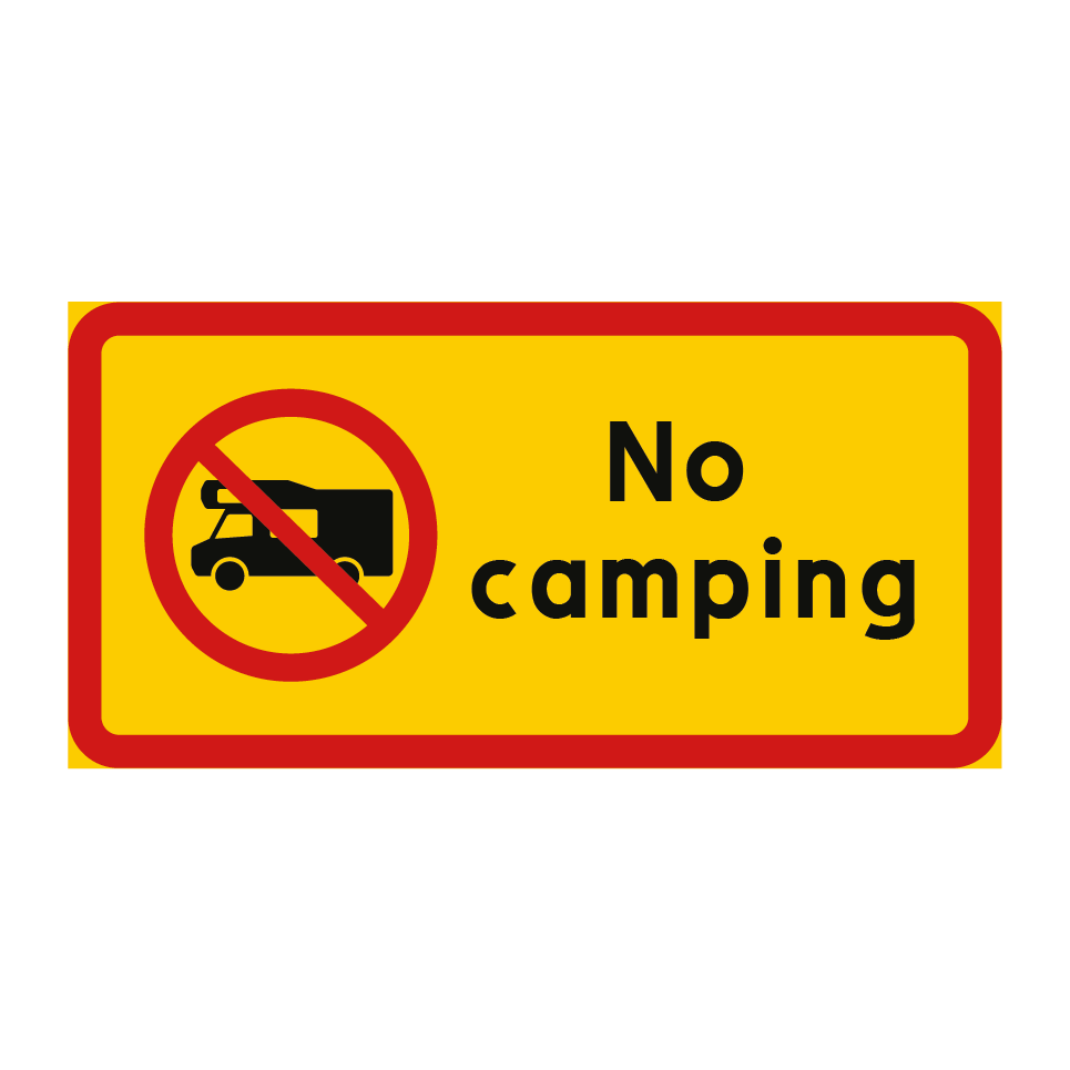 No camping husbil & No camping husbil & No camping husbil & No camping husbil & No camping husbil