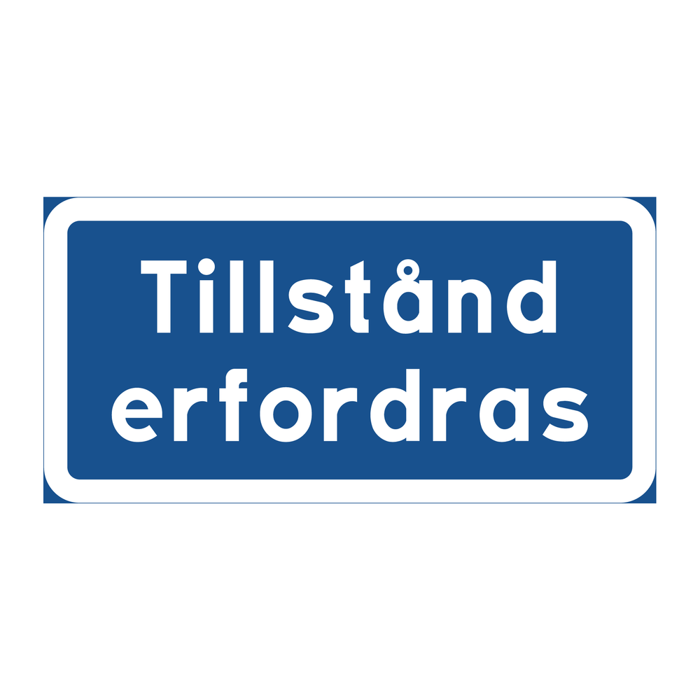 Tillstånd erfordras & Tillstånd erfordras & Tillstånd erfordras & Tillstånd erfordras