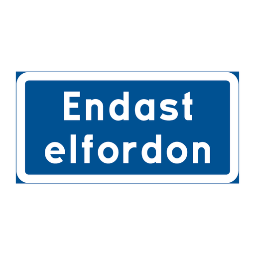 Endast elfordon & Endast elfordon & Endast elfordon & Endast elfordon & Endast elfordon