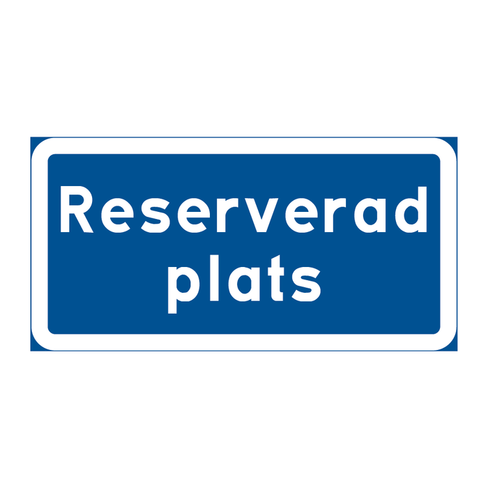 Reserverad plats & Reserverad plats & Reserverad plats & Reserverad plats & Reserverad plats