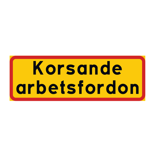 Korsande arbetsfordon & Korsande arbetsfordon & Korsande arbetsfordon