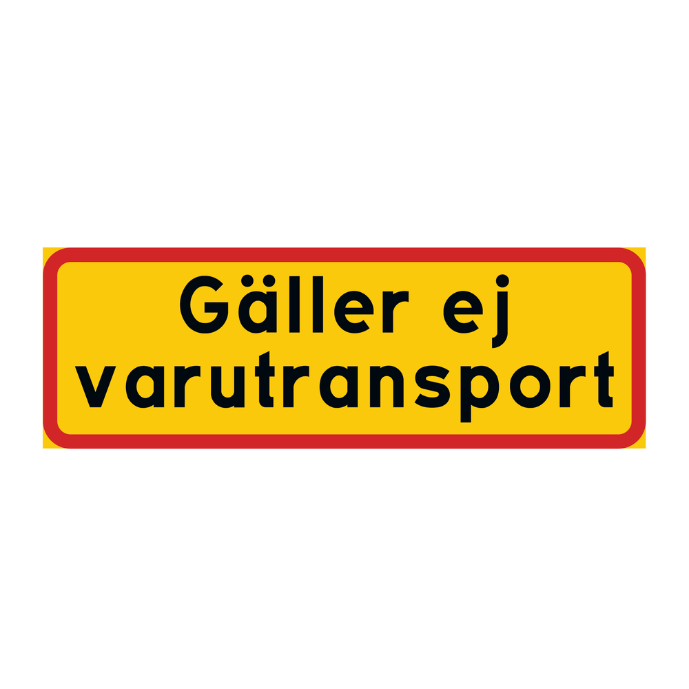 Gäller ej varutransport & Gäller ej varutransport & Gäller ej varutransport