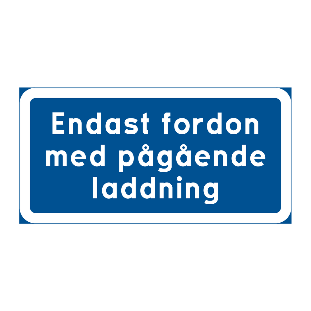 Endast fordon med pågående laddning & Endast fordon med pågående laddning