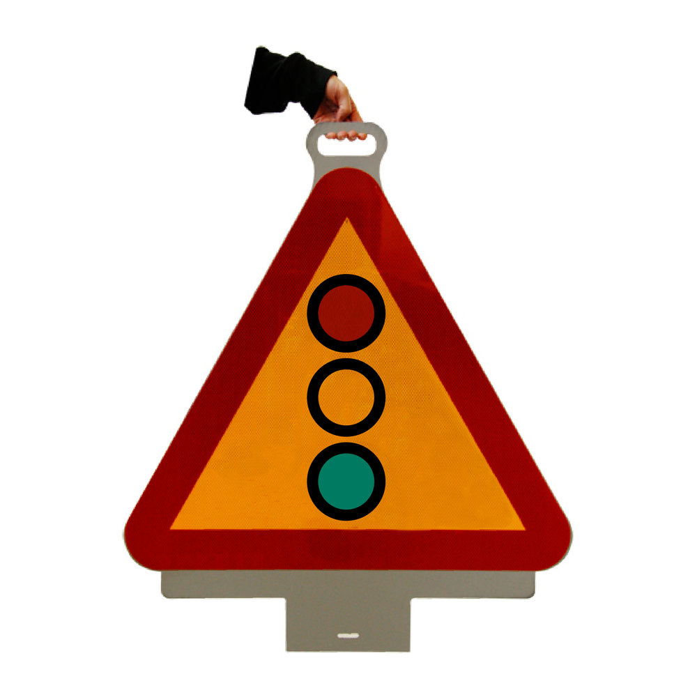 A22 Varning för flerfärgssignal - För gummifot & 