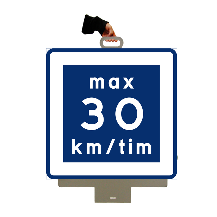 30km Rekommenderad lägre hastighet - För gummifot & 