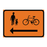 Gående och cyklister hänvisas till vänster & Gående och cyklister hänvisas till vänster