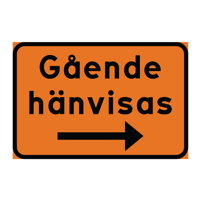 Gående hänvisas höger & Gående hänvisas höger & Gående hänvisas höger