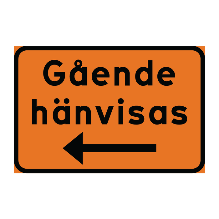 Gående hänvisas vänster & Gående hänvisas vänster & Gående hänvisas vänster