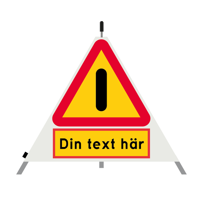 Varningstält - Egen text - A40 Annan fara & Varningstält - Egen text - A40 Annan fara
