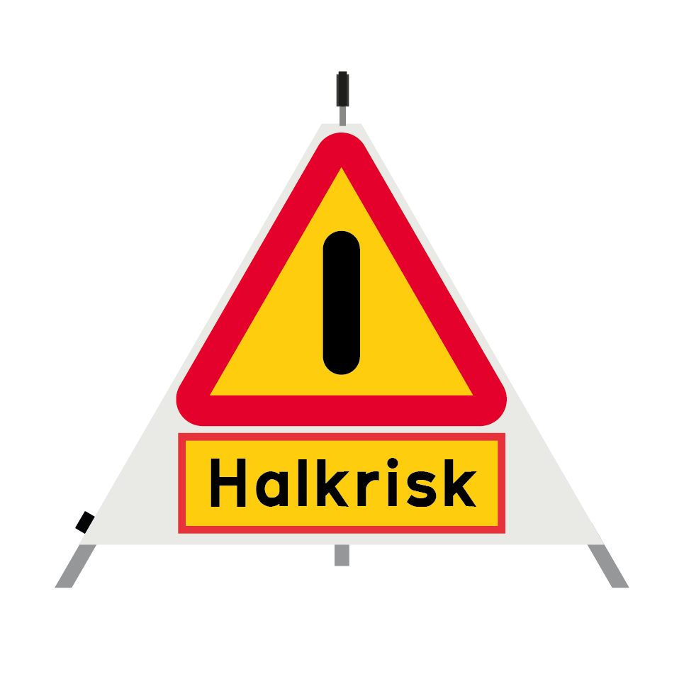 Varningstält - Halkrisk - A40 Annan fara & Varningstält - Halkrisk - A40 Annan fara