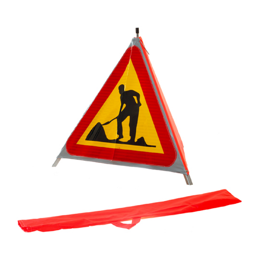 Varningstält - A20 Varning för vägarbete & Varningstält - A20 Varning för vägarbete