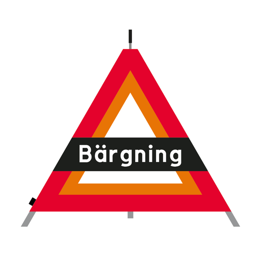 Tält X6-4 Särskild varningsanordning - Bärgning